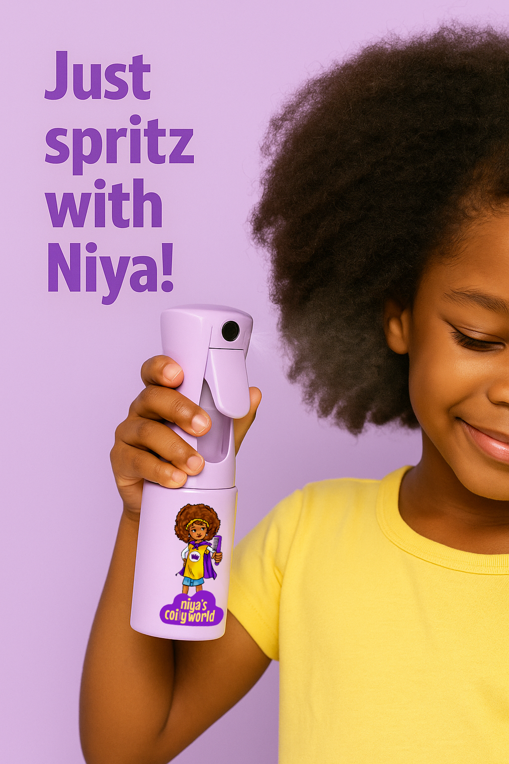 Crown Mist Hydration Bottle for Curly & Coily Kids Hair
