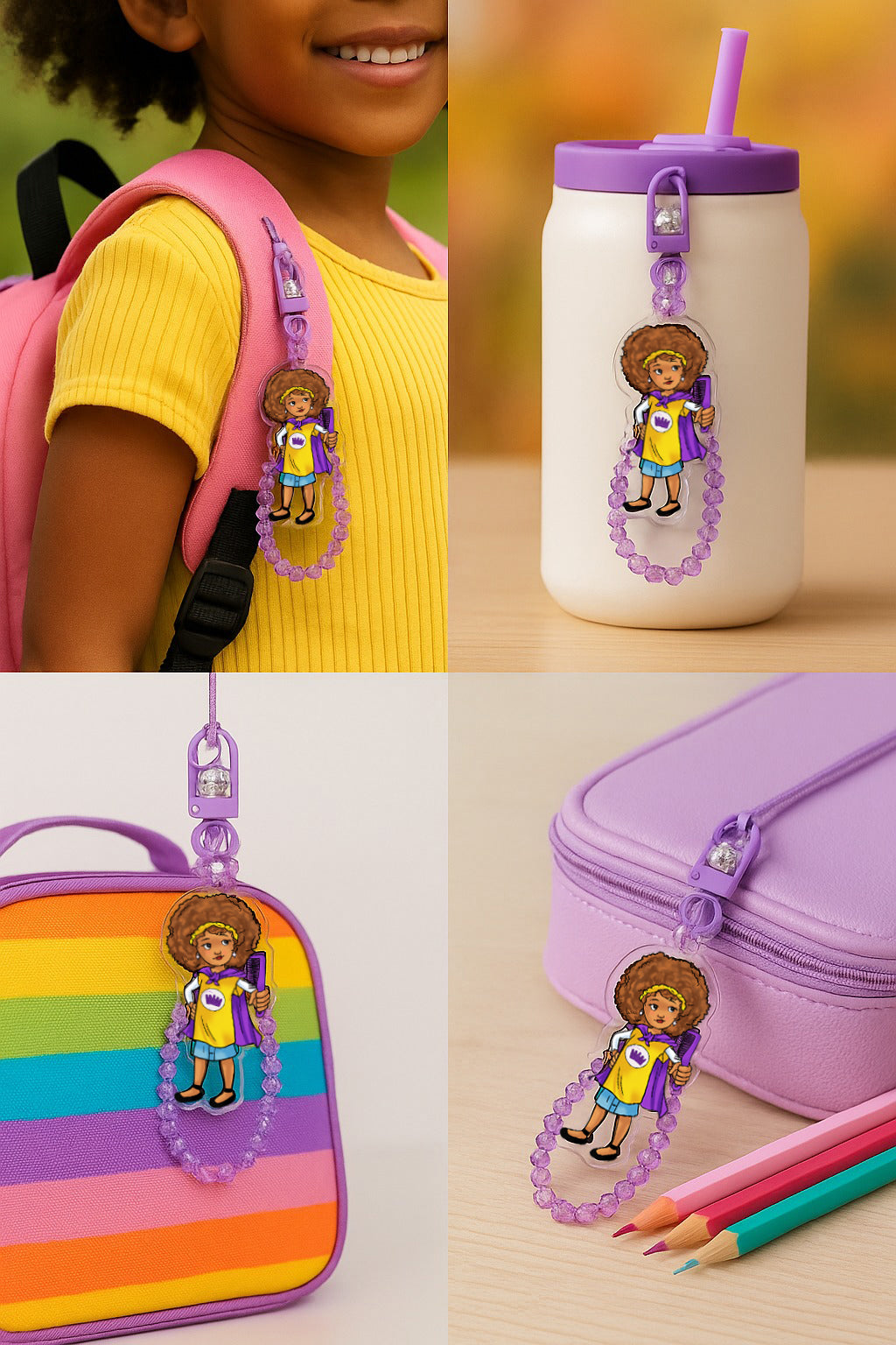Niya On-the-Go Keychain Bag Charm