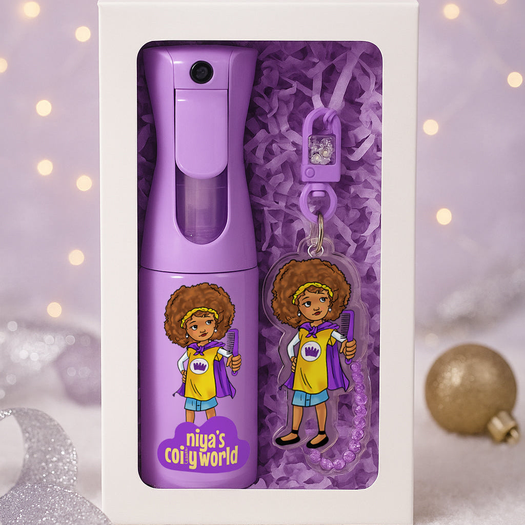 The Glow-Up Duo – Kids Spray Bottle + Keychain Charm