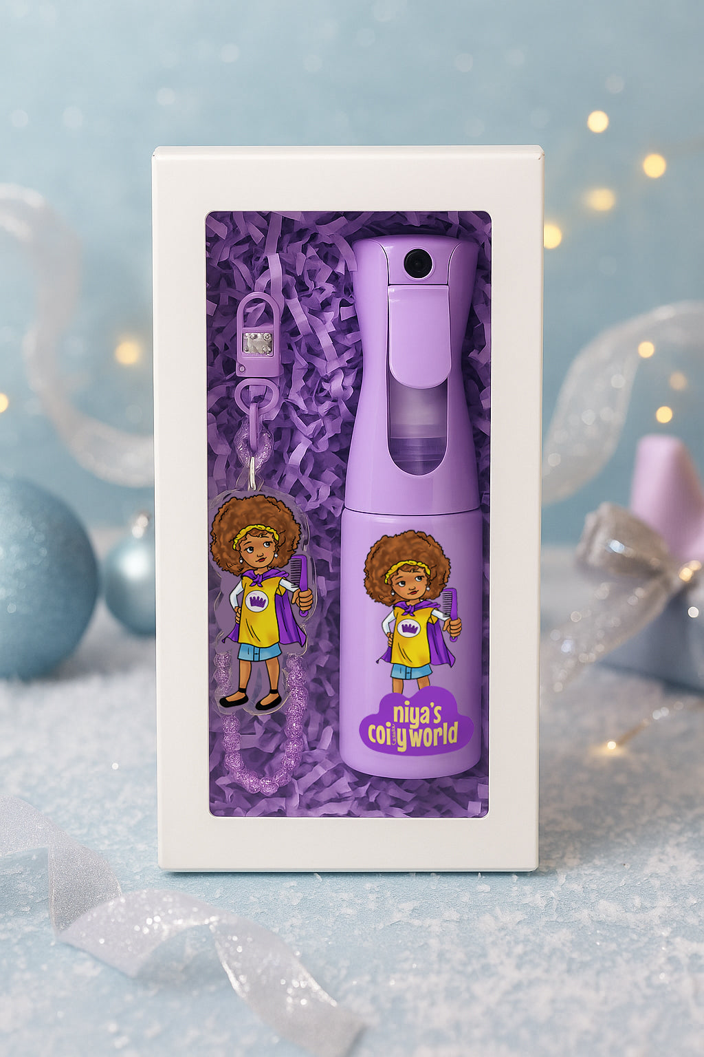 The Glow-Up Duo – Kids Spray Bottle + Keychain Charm